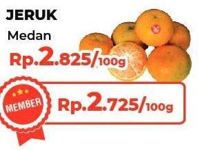 Promo Harga Jeruk Medan per 100 gr - Yogya