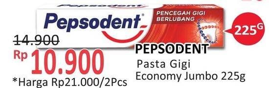 Promo Harga PEPSODENT Pasta Gigi Pencegah Gigi Berlubang 225 gr - Alfamidi