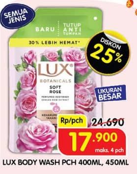 Promo Harga LUX Botanicals Body Wash All Variants 400 ml - Superindo