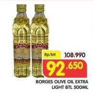 Promo Harga BORGES Olive Oil Extra Light 500 ml - Superindo