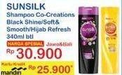 SUNSILK Shampoo Black Shine/ Soft & Smooth/ Hijab Refresh 340 mL