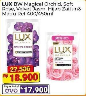 Promo Harga LUX Botanicals Body Wash Magical Orchid, Soft Rose, Velvet Jasmine, Hijab Series Zaitun Madu 400 ml - Alfamart