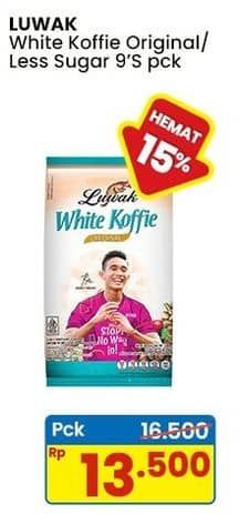 Promo Harga Luwak White Koffie  - Indomaret