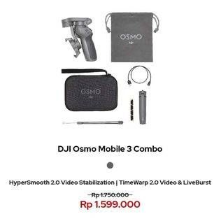 Promo Harga DJI Osmo Mobile 3 | Gimbal Stabilizer for Smartphones  - Erafone