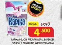 Promo Harga SO KLIN Rapika Pelicin Pakaian Lavender Splash 400 ml - Superindo