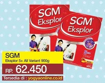 Promo Harga SGM Eksplor 5+ Susu Pertumbuhan All Variants 900 gr - Yogya