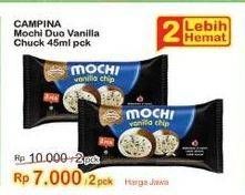 Promo Harga CAMPINA Mochi Vanilla Choco Chunk 45 ml - Indomaret