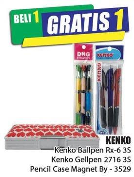 Promo Harga KENKO Pencil Case/Gel Pen/Ballpen Easy  - Hari Hari