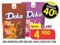 Promo Harga Deka Wafer Roll Bites Mini Choco Choco, Ube 80 gr - Superindo