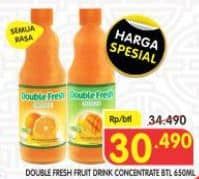 Promo Harga Double Fresh Drink Concentrate All Variants 650 ml - Superindo