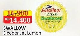 Promo Harga Swallow Deodorant Lemon  - Alfamart
