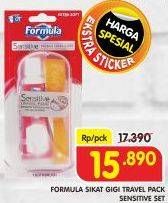 Promo Harga FORMULA Travel Pack Sensitive Travel Pack Extra Soft 2 pcs - Superindo
