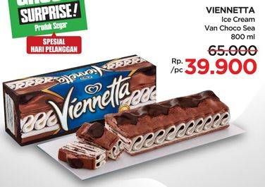 Promo Harga Walls Ice Cream Viennetta Choco Vanila 800 ml - Lotte Grosir