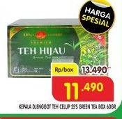 Promo Harga Kepala Djenggot Teh Celup Green Tea per 25 pcs 60 gr - Superindo