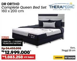 Promo Harga Therapedic Dr Ortho Complete Queen Bed Set 160 X 200 Cm  - COURTS