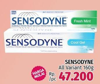 Promo Harga SENSODYNE Pasta Gigi All Variants 160 gr - LotteMart