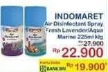 Promo Harga INDOMARET Air Disinfectant Fresh Lavender, Aqua Marine 225 ml - Indomaret