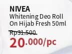 Promo Harga Nivea Deo Roll On Whitening Hijab Fresh 50 ml - Guardian