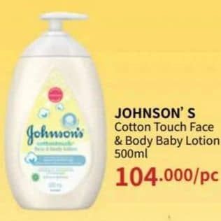 Johnsons Baby Cottontouch Top to Toe Bath 500 ml Harga Promo Rp104.000, Tambah Rp 1.000 dapat 2pcs
