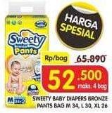 Promo Harga Sweety Bronze Pants M34+2, L30+2, XL26+2  - Superindo