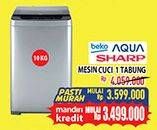 Promo Harga Beko, Aqua, Sharp Mesin Cuci 1 Tabung  - Hypermart