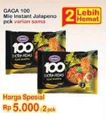 Promo Harga GAGA 100 Extra Pedas Goreng Jalapeno, Kuah Jalapeno per 2 pcs - Indomaret