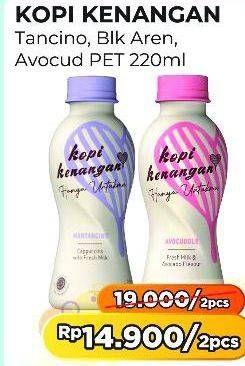 Promo Harga Kopi Kenangan Ready to Drink Avocuddle, Mantancino, Black Aren 220 ml - Alfamart