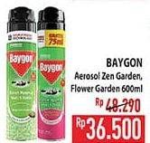Promo Harga Baygon Insektisida Spray Zen Garden, Flower Garden 600 ml - Hypermart