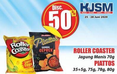 Promo Harga JACK N JILL Roller Coaster 70gr/PIATTOS Snack Kentang 40gr, 75gr, 78gr, 80gr  - Hari Hari