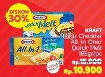 Promo Harga Kraft Cheese Cheddar/All In 1, Quick Melt  - LotteMart