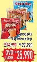 Promo Harga Good Day Instant Coffee 3 in 1 per 30 pcs 20 gr - Hypermart