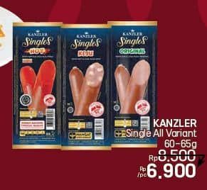 Promo Harga Kanzler Sosis Single All Variants 60 gr - LotteMart