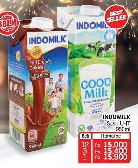 Promo Harga Indomilk Susu UHT 950 ml - Lotte Grosir