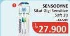 Promo Harga Sensodyne Sikat Gigi Sensitive Soft 3 pcs - Alfamidi