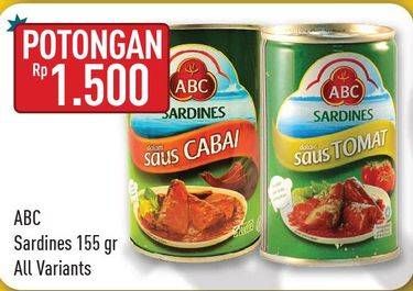 Promo Harga ABC Sardines All Variants 155 gr - Hypermart