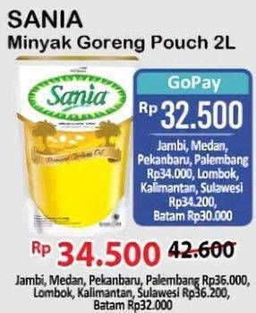 Promo Harga Sania Minyak Goreng 2000 ml - Alfamart