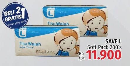 Promo Harga SAVE L Tisu Wajah 200 pcs - LotteMart