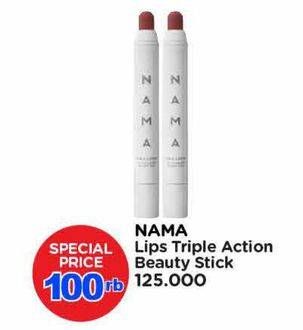Promo Harga NAMA Beauty Triple Action Beauty Stick  - Watsons