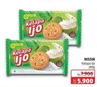 Promo Harga NISSIN Coconut Biscuits Kelapa Ijo 280 gr - Lotte Grosir