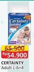 Promo Harga Certainty Adult Diapers L10 10 pcs - Alfamart