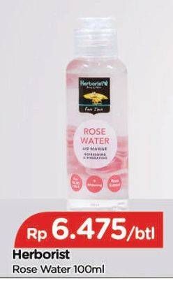 Promo Harga HERBORIST Rose Water 100 ml - TIP TOP