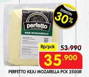 Promo Harga Perfetto Keju Mozzarella 250 gr - Superindo