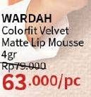Promo Harga Wardah Colorfit Velvet Matte Lip Mousse 4 gr - Guardian