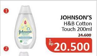 Promo Harga JOHNSONS Baby Cottontouch Top to Toe Bath 200 ml - Alfamidi