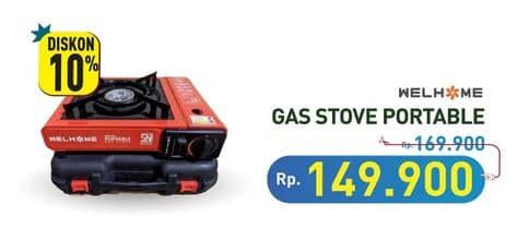 Promo Harga Welhome Gas Stove Portable  - Hypermart