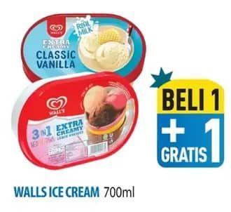 Promo Harga Walls Ice Cream 700 ml - Hypermart