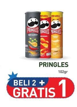 Promo Harga Pringles Potato Crisps 107 gr - Hypermart