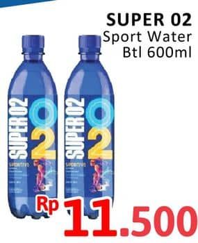 Promo Harga Super O2 Silver Oxygenated Drinking Water Sportivo 600 ml - Alfamidi