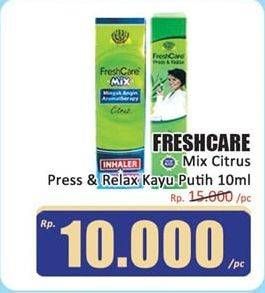 Promo Harga FRESH CARE Minyak Angin Aromatherapy Mix 10 ml - Hari Hari