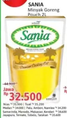 Promo Harga Sania Minyak Goreng 2000 ml - Alfamidi